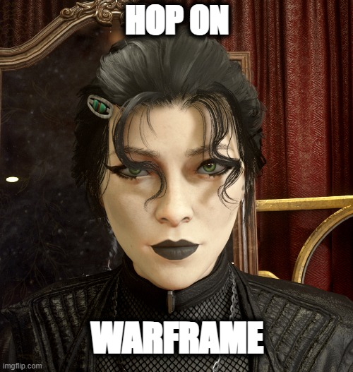 HOP ON WARFRAME | HOP ON; WARFRAME | image tagged in warframe | made w/ Imgflip meme maker