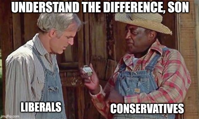 LIBERALS CONSERVATIVES UNDERSTAND THE DIFFERENCE, SON | made w/ Imgflip meme maker