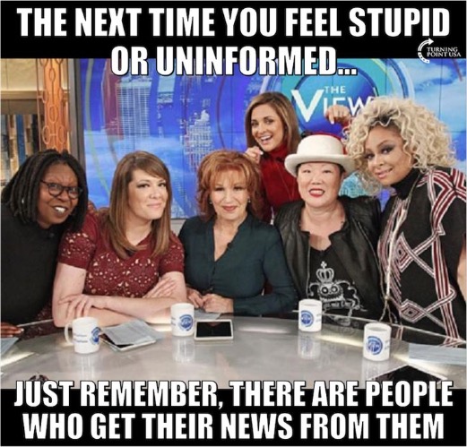 The View | image tagged in leftists,libtards,liberal hypocrisy,liberal privilege,liberal logic,duhhh dumbass | made w/ Imgflip meme maker