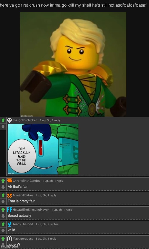 what is so attractive about a lego that lesbians are hearing me out, I mean I'M attracted to him but I'm bi | made w/ Imgflip meme maker