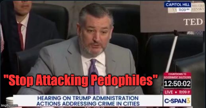 His Own Words | "Stop Attacking Pedophiles" | image tagged in trump,gop,maga,nazi,fascists,pedophiles | made w/ Imgflip meme maker