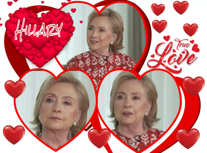 Hillary Heart Throb I'm in Love Blank Meme Template