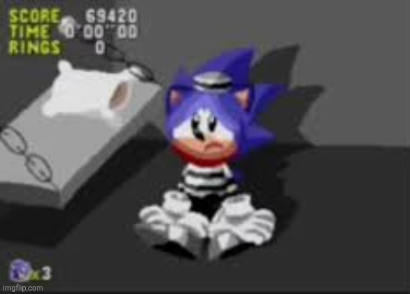 Sonic cd secret cutscene unused secret jail ending | made w/ Imgflip meme maker