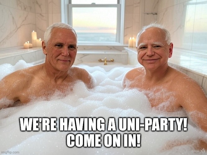 Walz Pence Unity Ticket | WE'RE HAVING A UNI-PARTY!
COME ON IN! | image tagged in walz pence unity ticket | made w/ Imgflip meme maker
