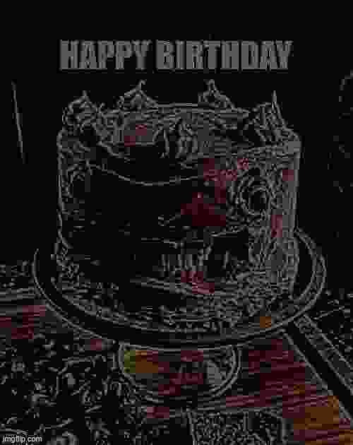 cursed horror cake | made w/ Imgflip meme maker