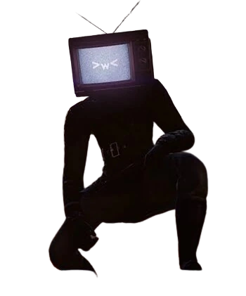 TV woman crouching Blank Meme Template