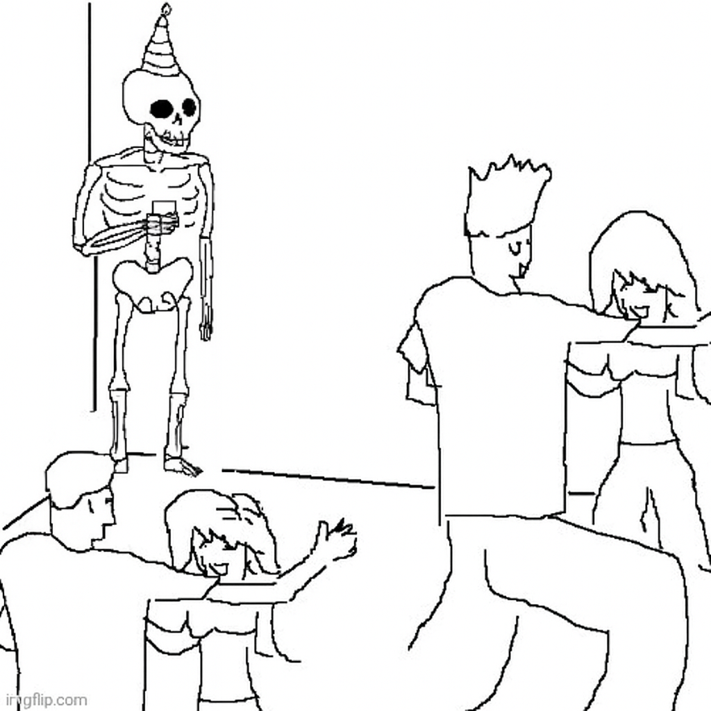 Spooky they don't know Blank Meme Template