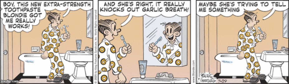 Blondie | image tagged in comics | made w/ Imgflip meme maker
