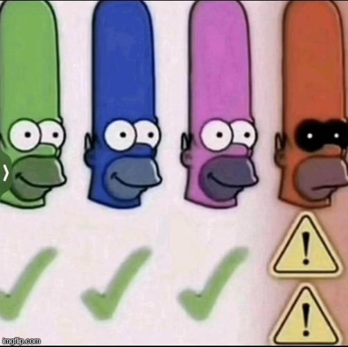 homer colours | image tagged in homer colours | made w/ Imgflip meme maker