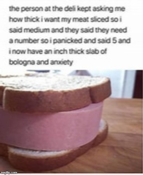 bologna sandwich | made w/ Imgflip meme maker