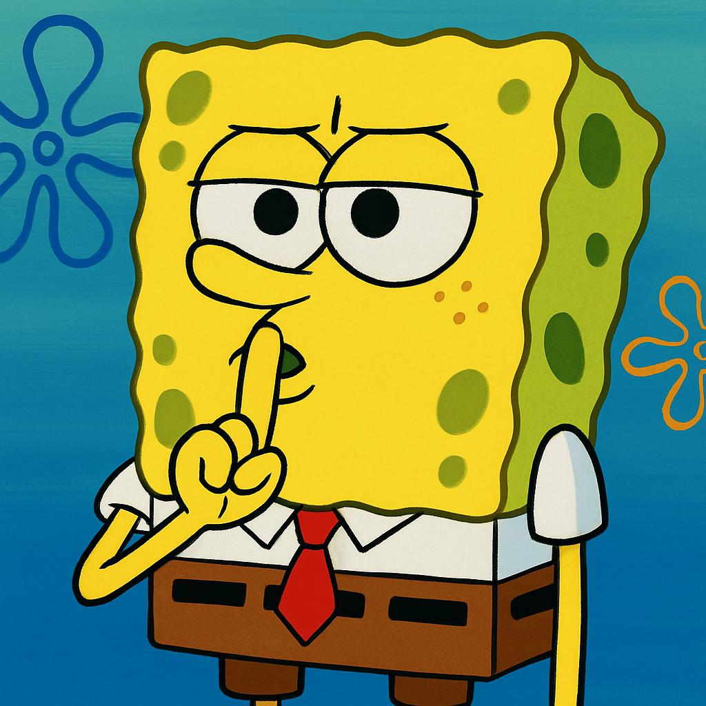 sponge bob silent Blank Meme Template