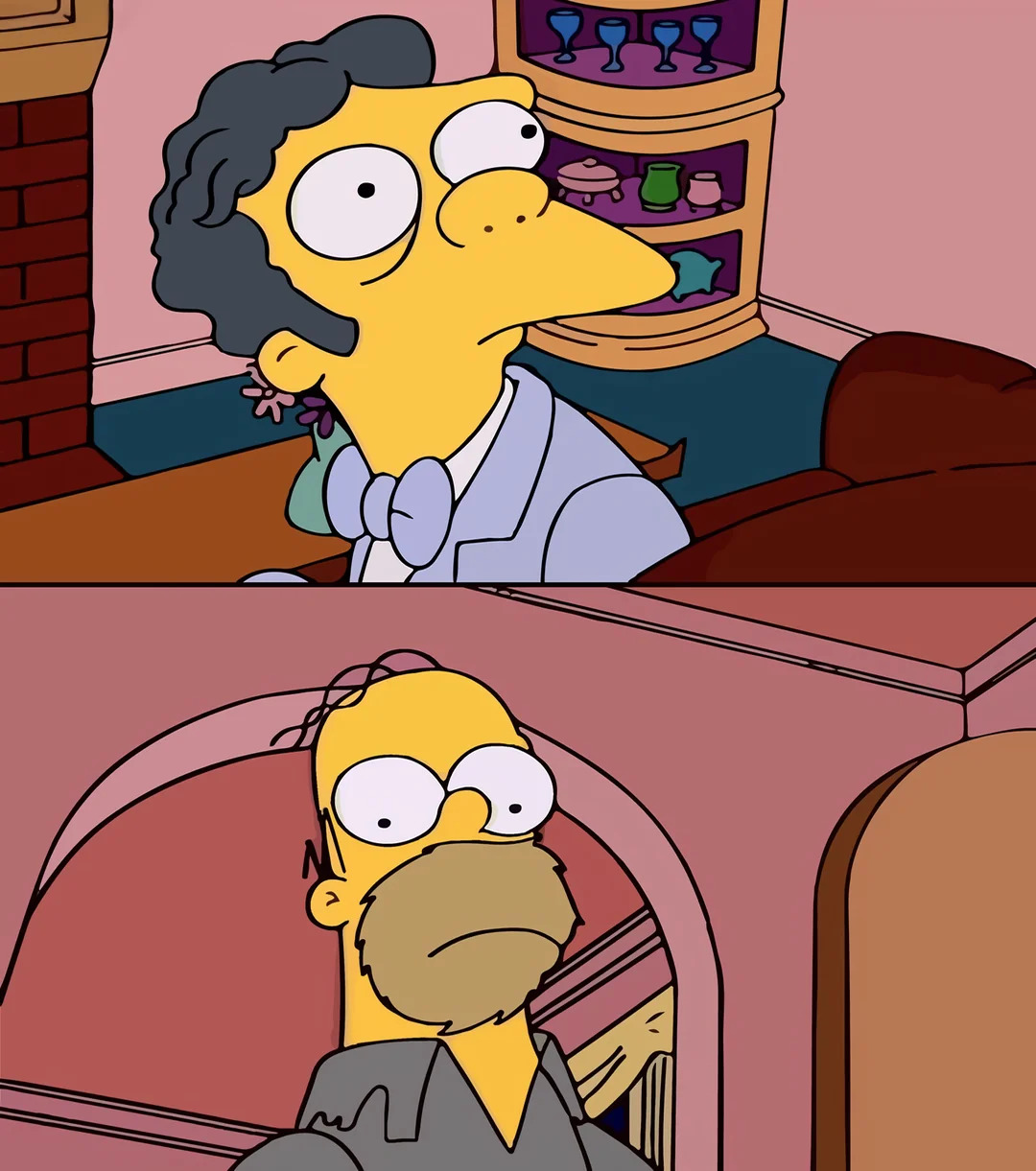 Moe e Homer Blank Meme Template