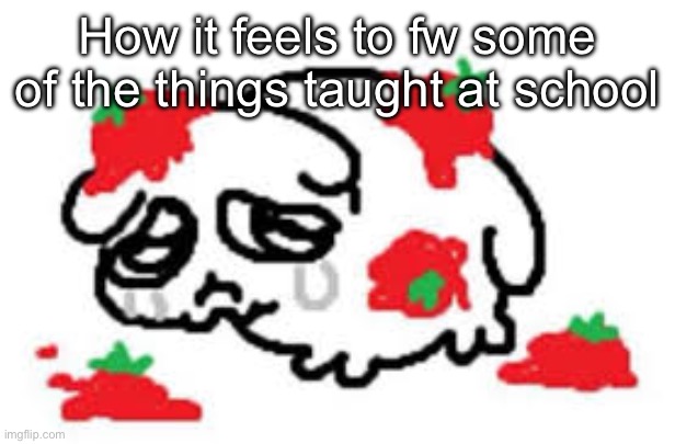 How it feels to fw some of the things taught at school | made w/ Imgflip meme maker