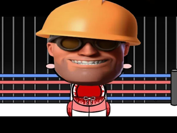 ringineer | image tagged in pretty blood,team fortress 2,tf2,shitpost,cursed,cursed image | made w/ Imgflip meme maker