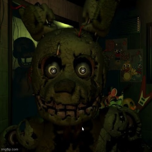 springtrap left cute Blank Meme Template
