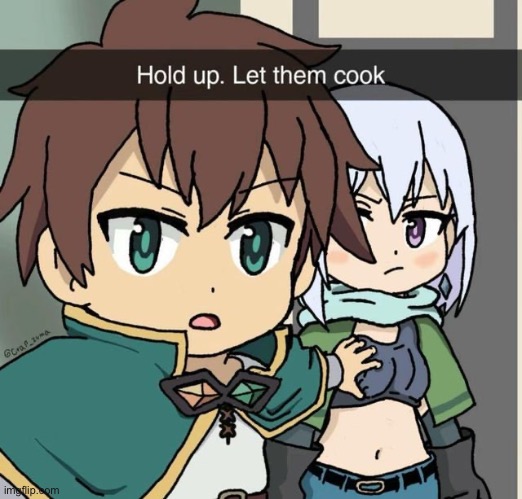 image tagged in konosuba,kazuma,chris | made w/ Imgflip meme maker