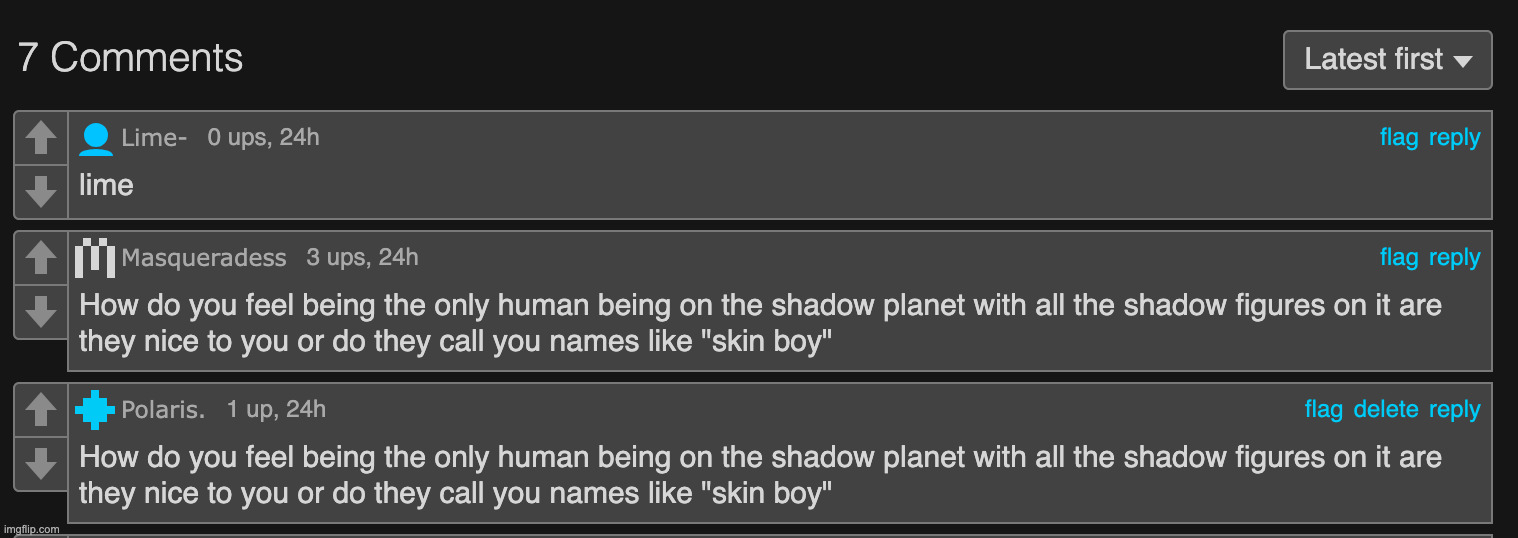 masq literally copied my comment word for word and yet hers somehow got two more upvotes than mine | made w/ Imgflip meme maker