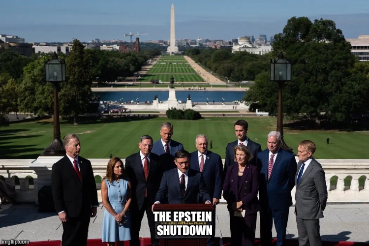 THE EPSTEIN 
 SHUTDOWN | made w/ Imgflip meme maker