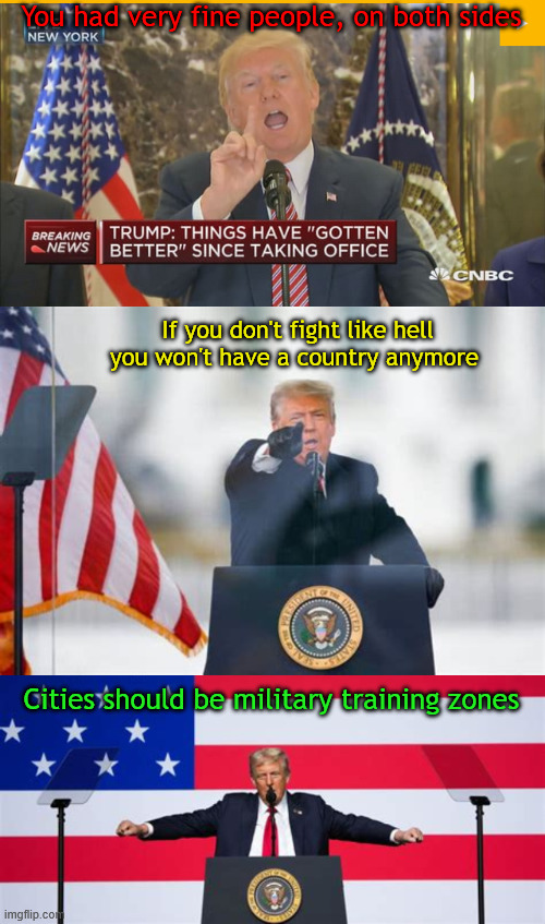 Do Fear the Creeper | You had very fine people, on both sides; If you don't fight like hell you won't have a country anymore; Cities should be military training zones | image tagged in do fear the creeper,antichrist,creepzkrieg,mein trumpf,3rd antichrist mabus,maga monarchy | made w/ Imgflip meme maker