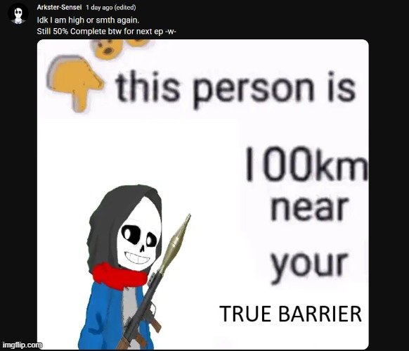 FU- | image tagged in dust sans,undertale,blue archive | made w/ Imgflip meme maker