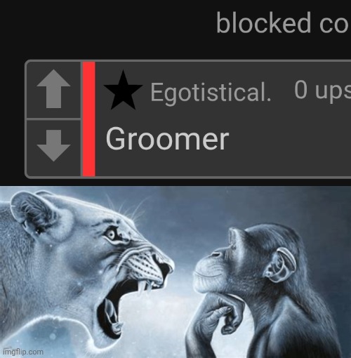 lmao | image tagged in tiger yell at pondering monkey | made w/ Imgflip meme maker