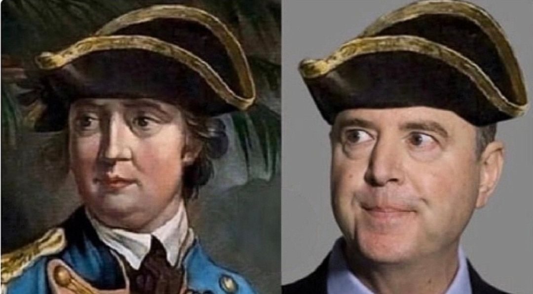 Benedict Arnold and Adam Schiff Blank Meme Template