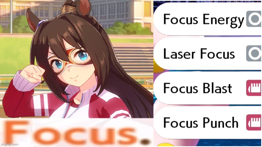 El Fighting Pasa | image tagged in pokemon,uma musume | made w/ Imgflip meme maker