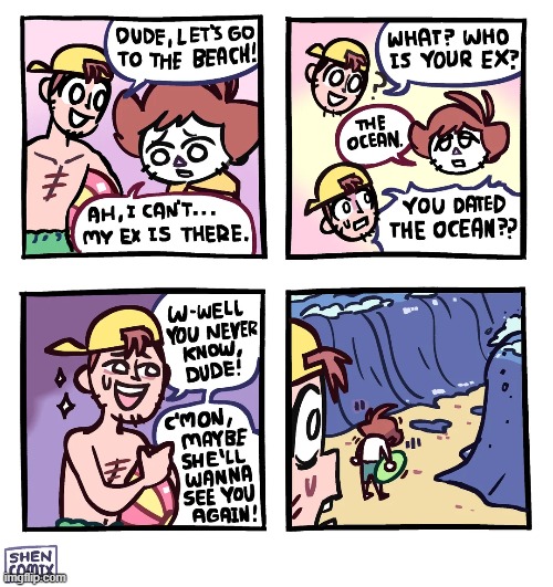 image tagged in beach,ex,ocean,oof | made w/ Imgflip meme maker