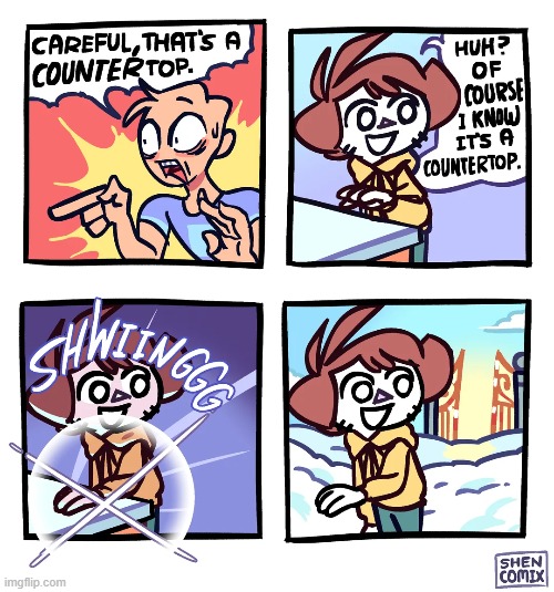 image tagged in countertop,counter,top,dead,heaven,oh dear | made w/ Imgflip meme maker