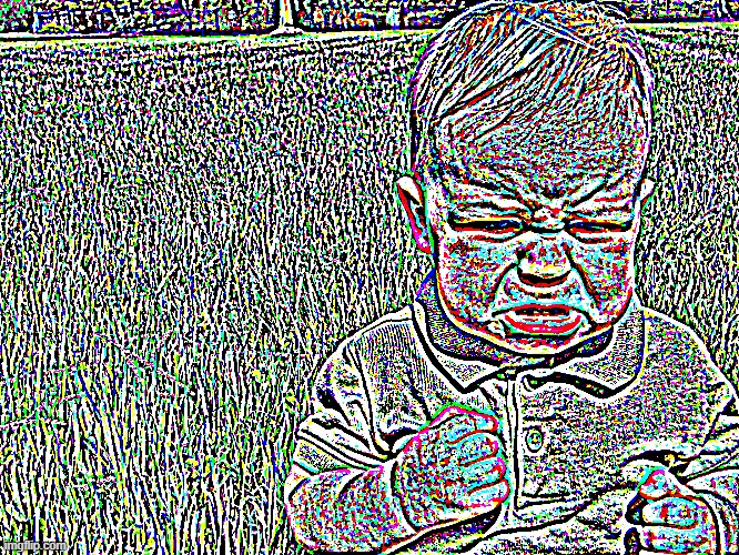 how people who say 'im a boy' instead of 'im a guy' look irl | image tagged in toddler pouting | made w/ Imgflip meme maker