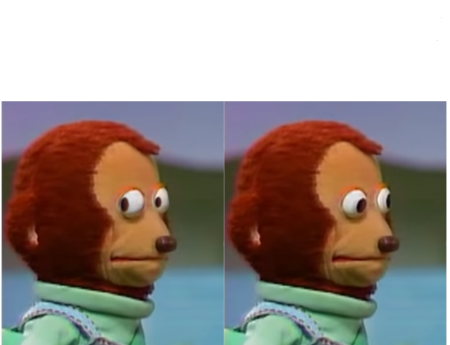 monkey looking away Blank Meme Template