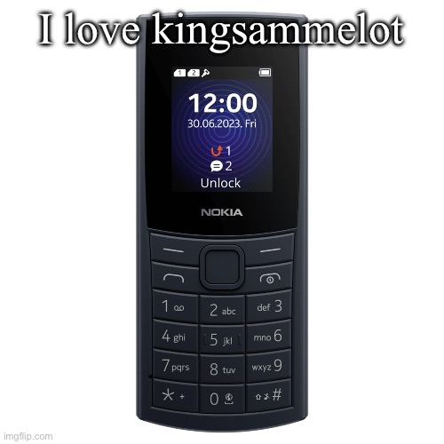 nokia 110 4g | I love kingsammelot; I wanna have sex with my friend so bad~ | image tagged in nokia 110 4g | made w/ Imgflip meme maker
