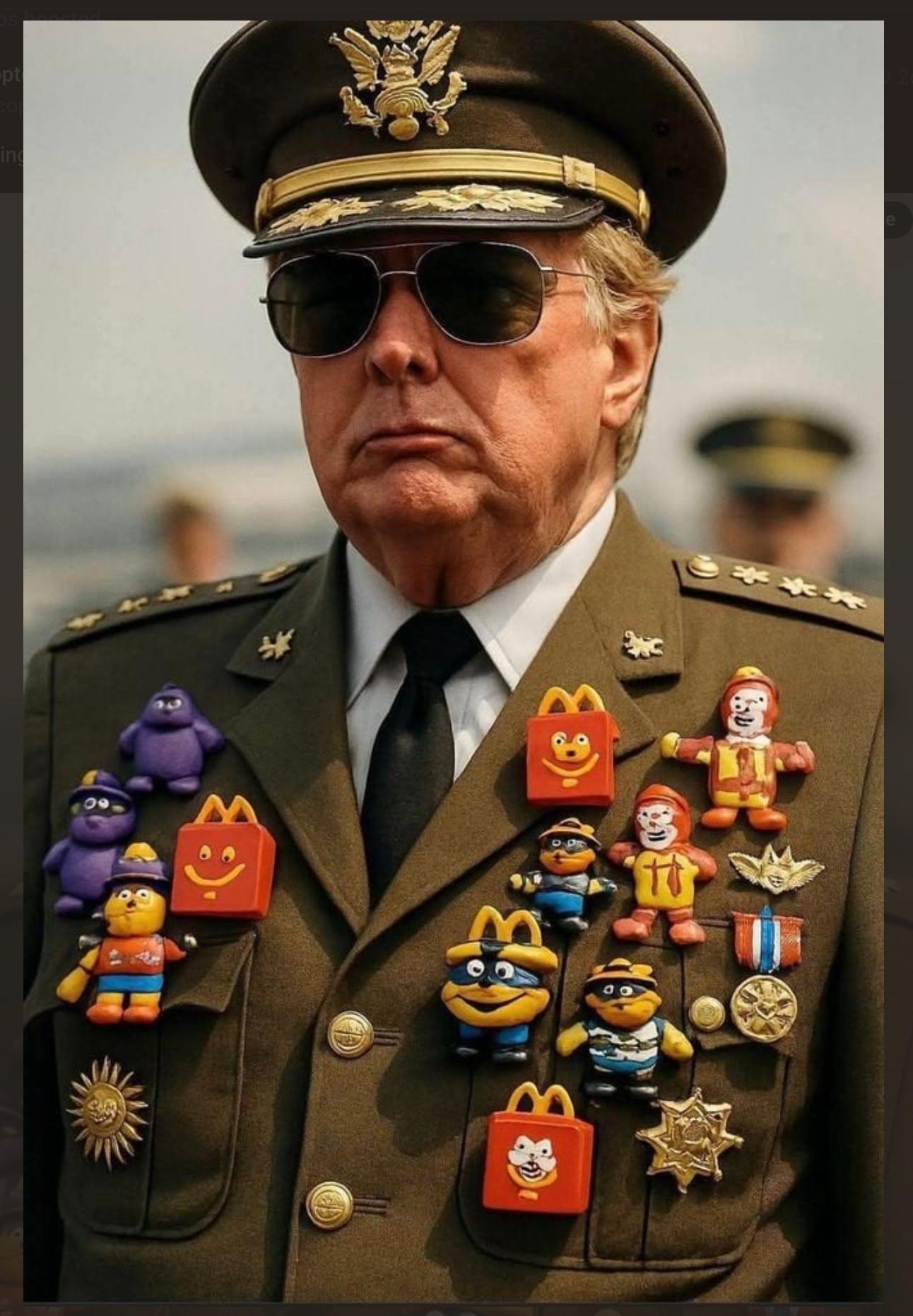 General Fridge McBonespurs Blank Meme Template