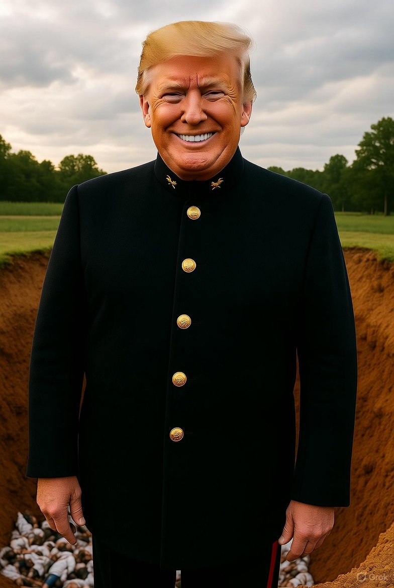 Donald Trump Portland mass grave Blank Meme Template