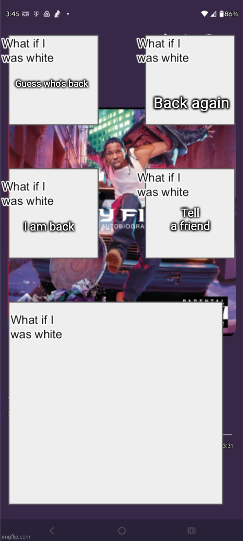 Rate the announcement template | Back again; Guess who's back; Tell a friend; I am back | image tagged in announcement | made w/ Imgflip meme maker