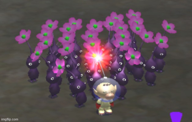 purpl pikmin lowk look like grapes ngl | made w/ Imgflip meme maker