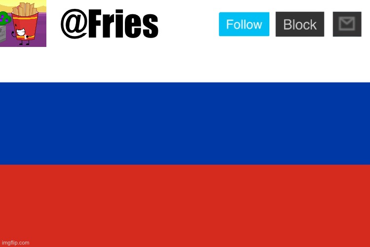 fries russian flag template Blank Meme Template