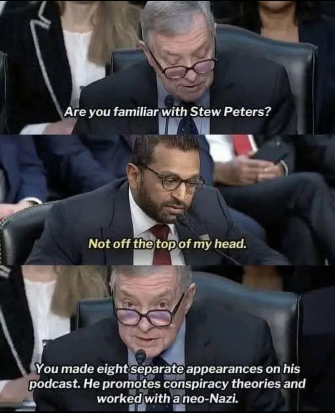 Kash Patel is a liar Blank Meme Template