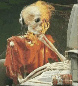 waiting skeleton Blank Meme Template