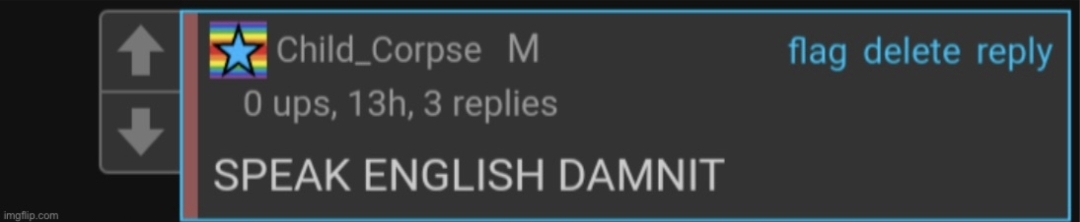 SPEAK ENGLISH DAMNIT Blank Meme Template