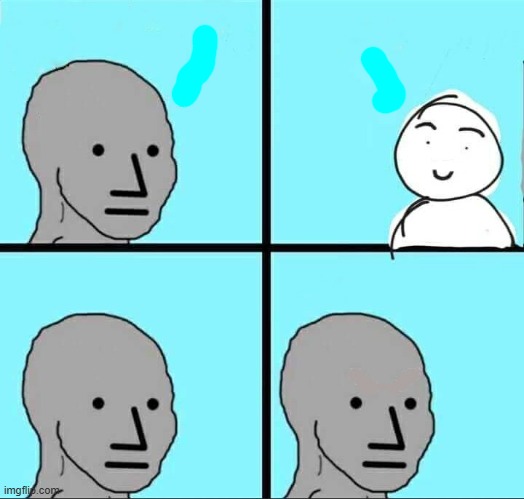 a peaceful outing | image tagged in npc meme,anti meme | made w/ Imgflip meme maker