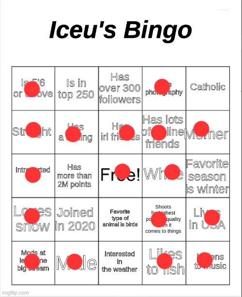 9/10 | image tagged in iceu's bingo | made w/ Imgflip meme maker