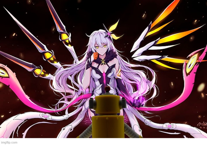Plex Vs Herrcher of the Void | image tagged in honkai impact 3rd,kiana kaslana,plex,hi3,ygg | made w/ Imgflip meme maker