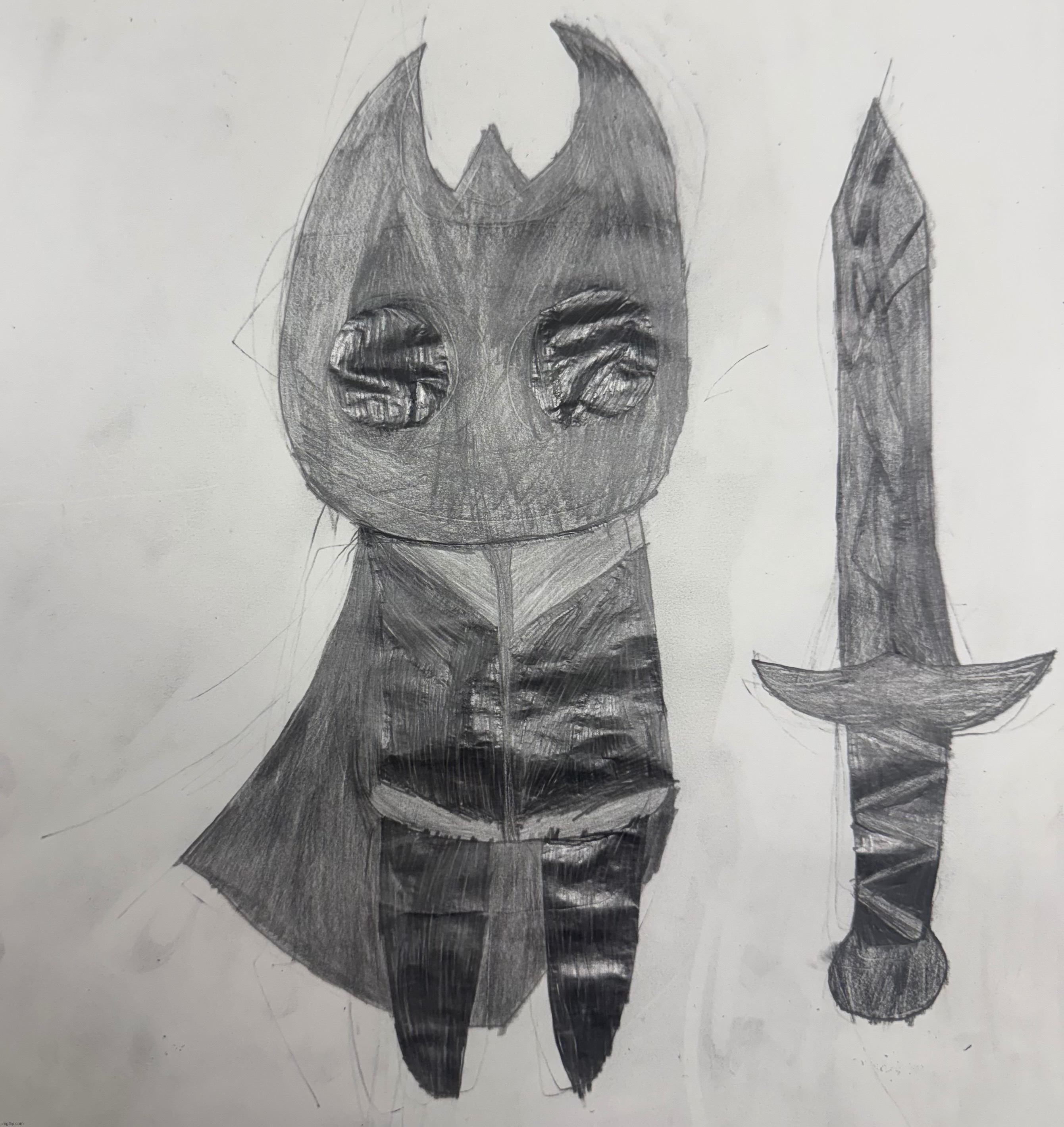 My Hollow Knight oc: Gustav. I made him with Graphite only | made w/ Imgflip meme maker