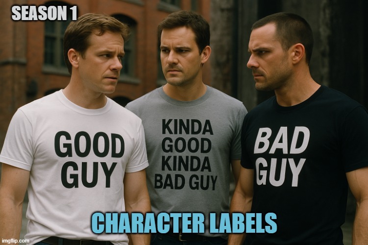 Subtlety is Dead | SEASON 1; CHARACTER LABELS | image tagged in tv shows,bad movies,stupidity,netflix,streaming | made w/ Imgflip meme maker