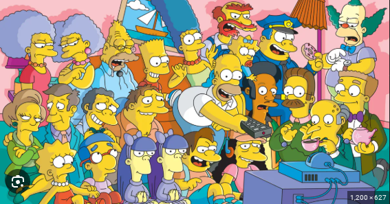 simpsons tv Blank Meme Template