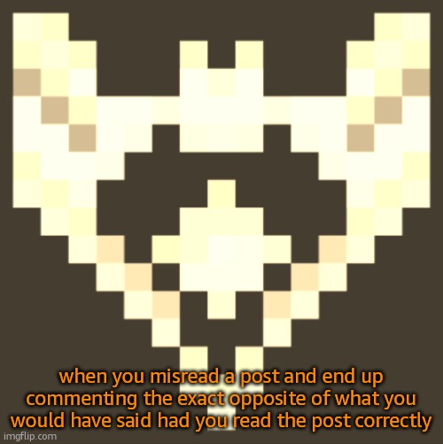 Cheze Icon Halloween Version | when you misread a post and end up commenting the exact opposite of what you would have said had you read the post correctly | image tagged in cheze icon halloween version | made w/ Imgflip meme maker