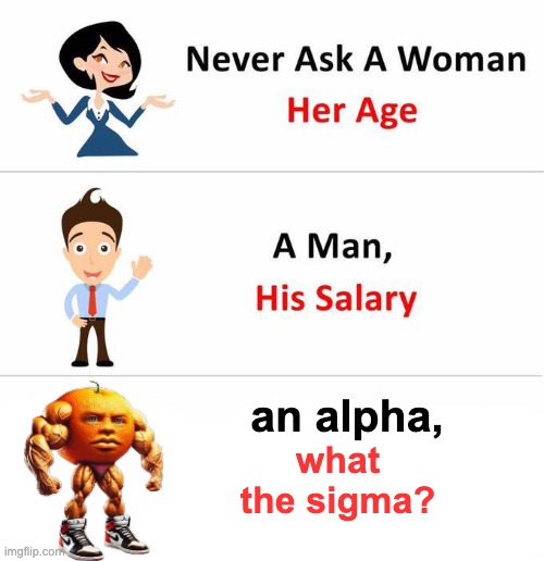 The most random crap known to mankind | an alpha, what the sigma? | image tagged in never ask,gen alpha,brainrot,hilarious,children,imgflip | made w/ Imgflip meme maker