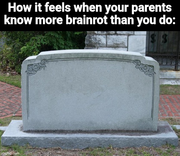 Heartbreak emoji | How it feels when your parents know more brainrot than you do: | made w/ Imgflip meme maker