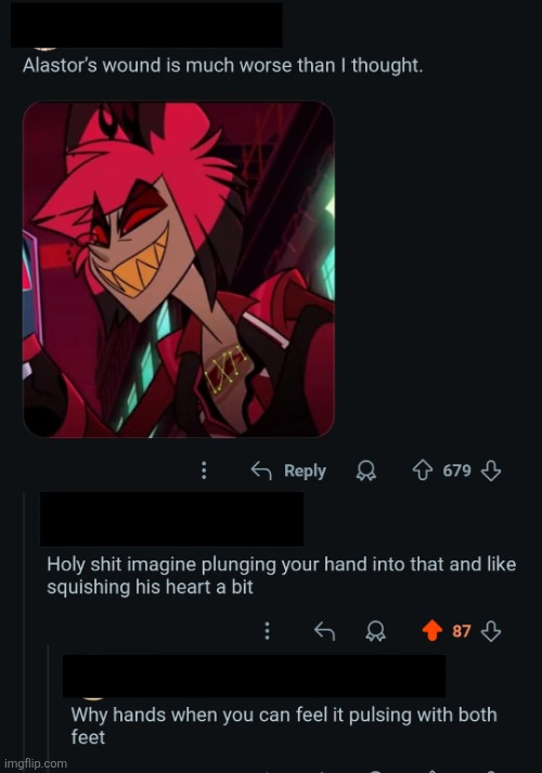 Found on reddit... and... what... | image tagged in hazbin hotel | made w/ Imgflip meme maker